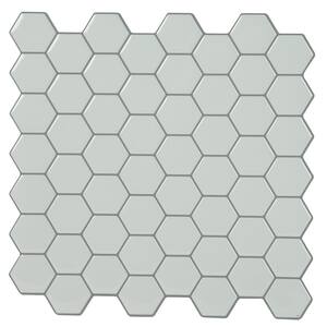 10.24 in. x 10.24 in. Oval Tears Grey Peel and Stick Tile (2.75 sq. ft./4-Pack)