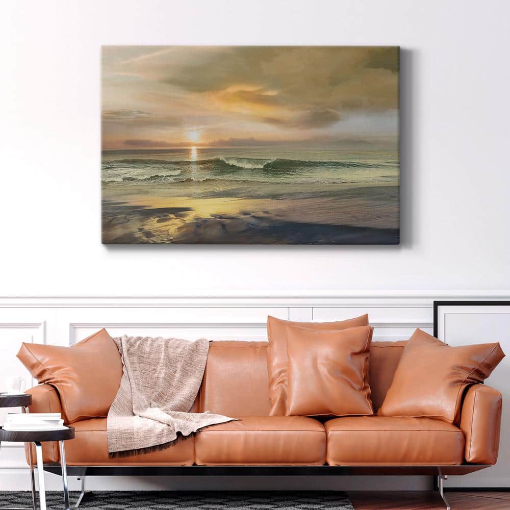Monterey Sunset Scenic Landscape Canvas Wall Art, 40" x 60"