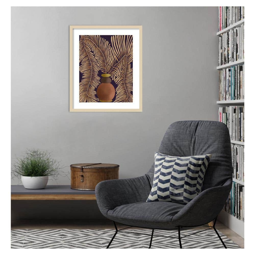 Regina Morre Svelte Natural Framed Abstract Botanical Print
