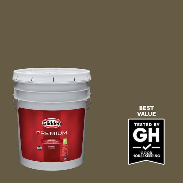 Glidden Premium 5 gal. PPG1102-7 Pine Cone Eggshell Interior Latex Paint