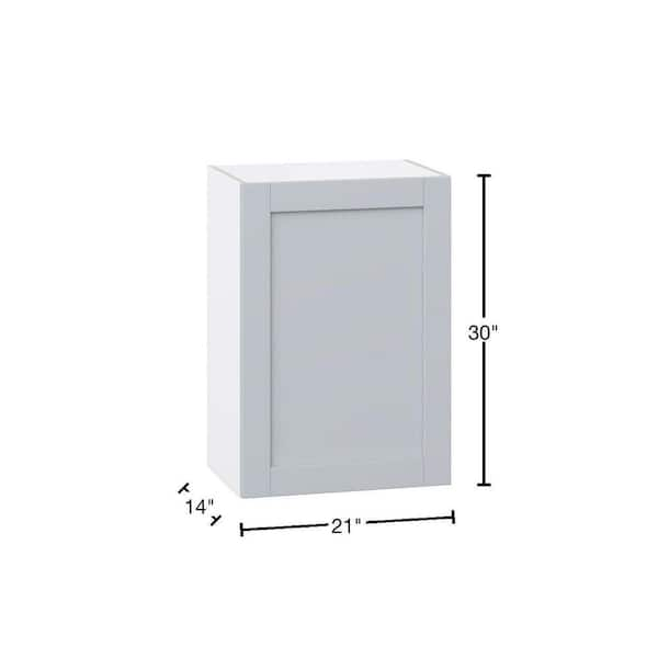 Light Gray Shaker Inset Drawer Base Cabinet - 30- 33