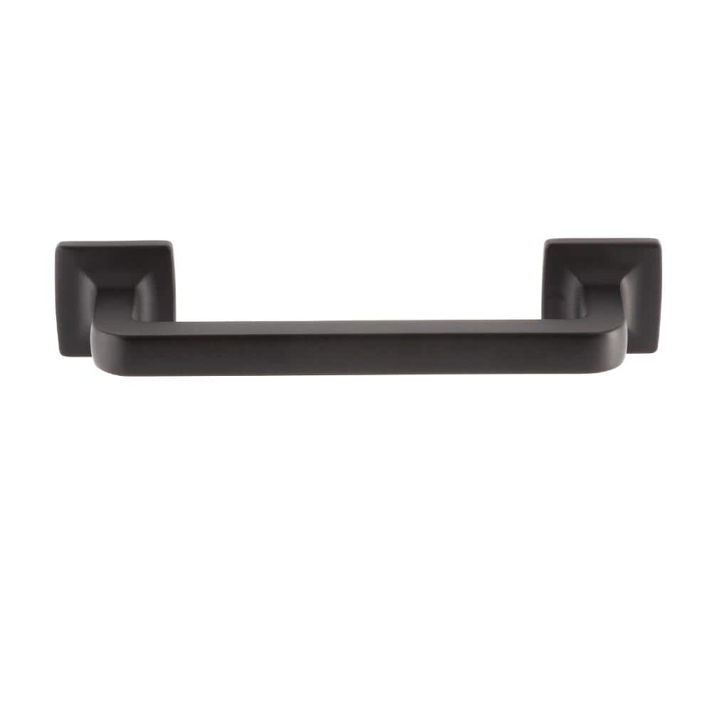 Matte Black 3-1/2" Modern Industrial Bar Pull