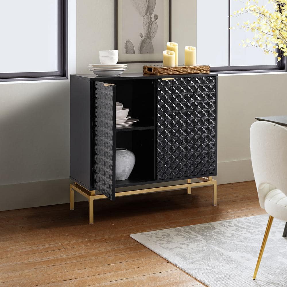 Have a question about JAYDEN CREATION Vico Black 32 in. Tall plus