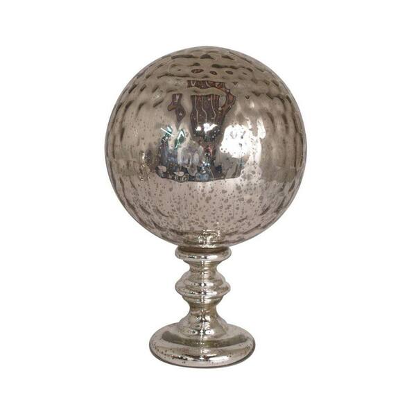 Home Decorators Collection 10.5 in. Mercury Silver Glass Orb