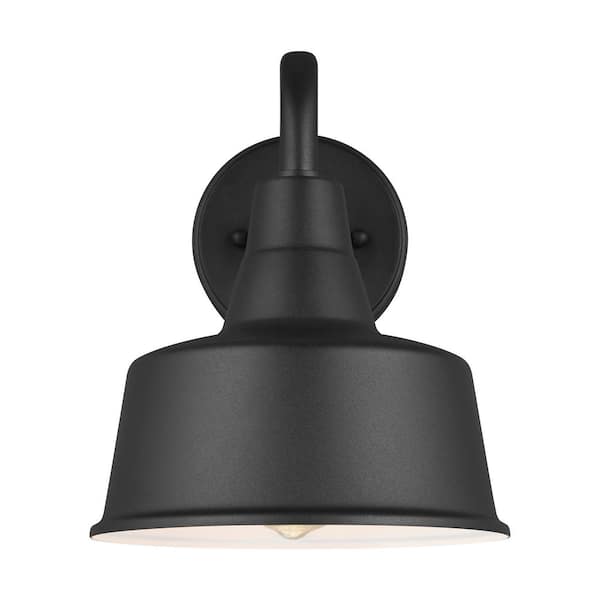 Generation Lighting Barn Light 1 Light Matte Black Modern