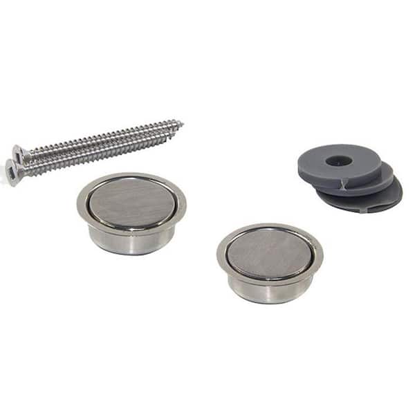 Precision 15/16 in. Concealed Magnetic Latch (2-Pack and Drill Bit)