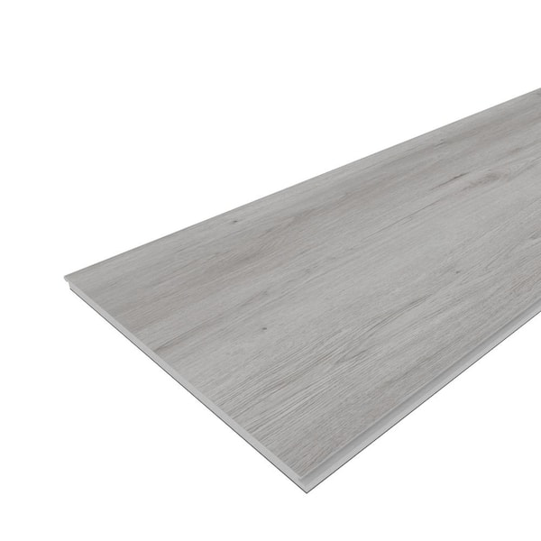 NewTechWood Everlux Premium 9 in. W x 12 in. L Camila Rustic Gray Click Lock Waterproof Luxury Vinyl Plank Flooring Sample