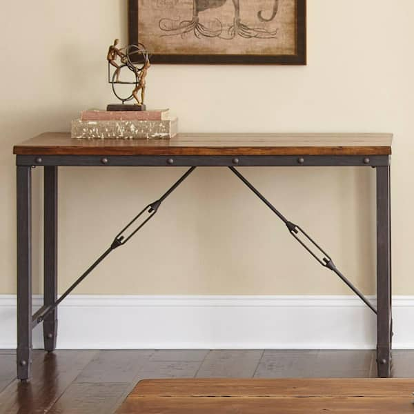 Honey Acacia Rustic Console Table