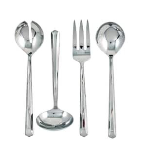 Roberto 4-Piece Stainless Steel Hostess Set (Service for 1)