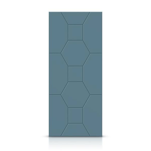 CALHOME 30 in. x 96 in. Hollow Core Dignity Blue Painted Composite MDF Interior Door Slab
