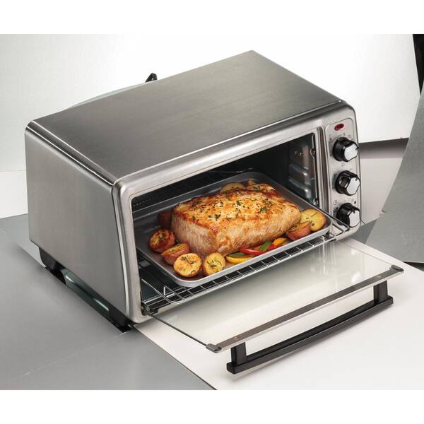 Hamilton Beach 1440 Watt 6 Slice Stainless Steel Toaster Oven 31411 The Home Depot Hamilton Beach 1440 Watt 6 Slice Stainless Steel Toaster Oven 31411 The Home Depot