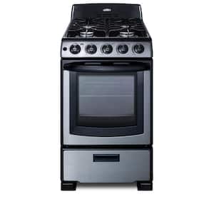 20 in. 2.3 cu. ft. Gas Range in Stainless Steel