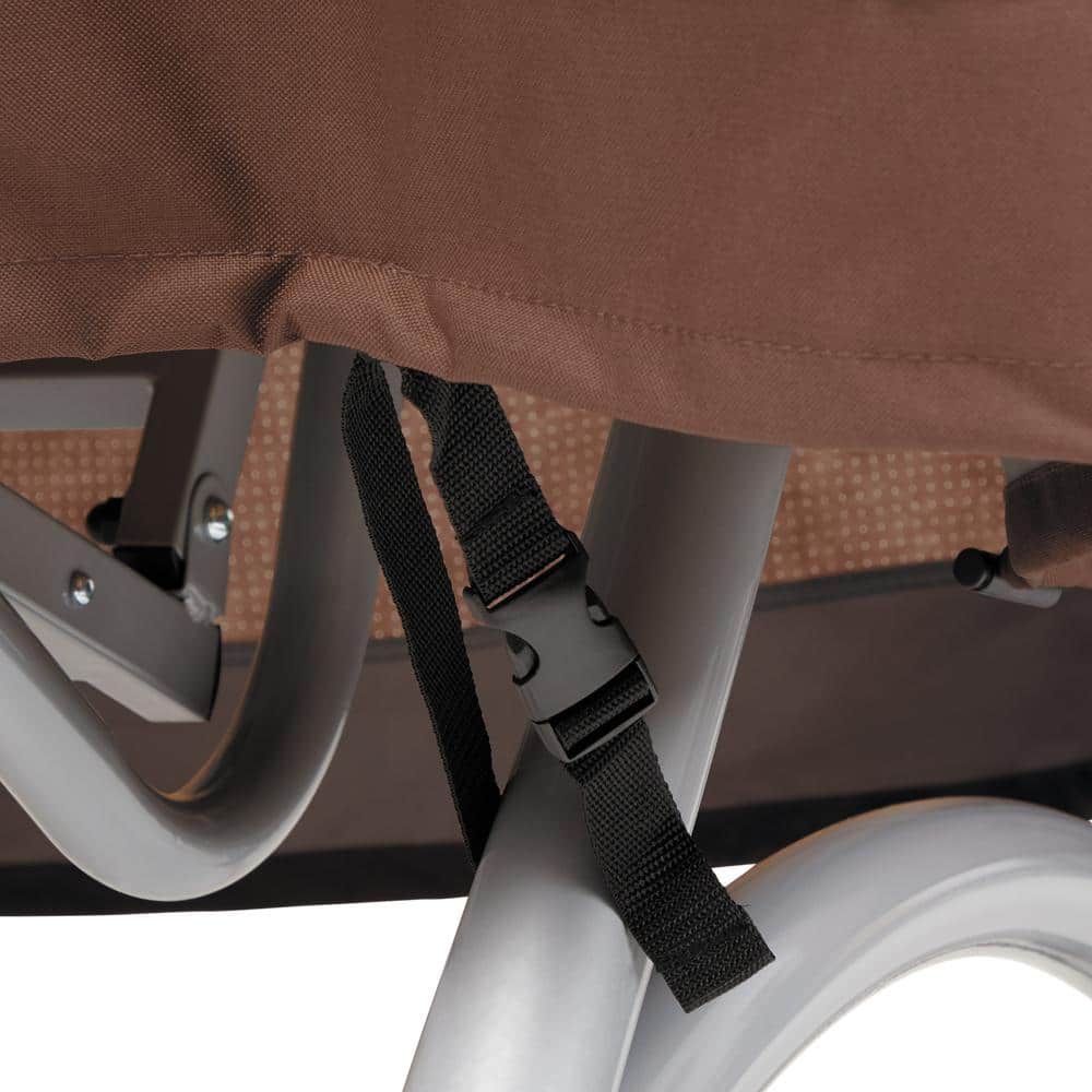 Ultimate 80 Inch Waterproof Beige and Brown Polyester Swing Cover