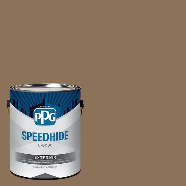 SPEEDHIDE 1 gal. PPG1078-6 Cocoa Delight Flat Exterior Paint