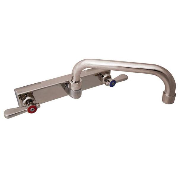 BK Resources Evolution 2-Handle Faucet, Ceramic Cartridges in Stainless Steel