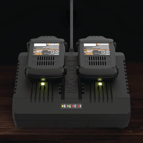 Worx POWER SHARE 18-Volt/20-Volt 60-minute Quick Charger WA3881