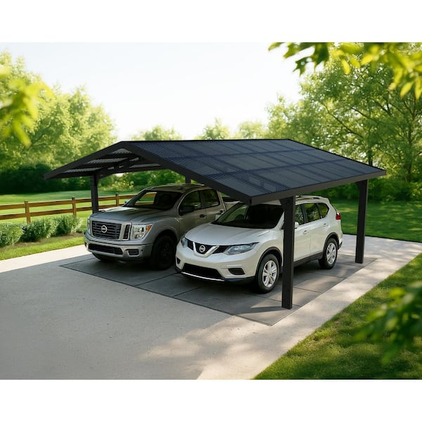 CANOPIA by PALRAM Sydney Wave 20 ft. x 20 ft. Black/S.Gray Double
