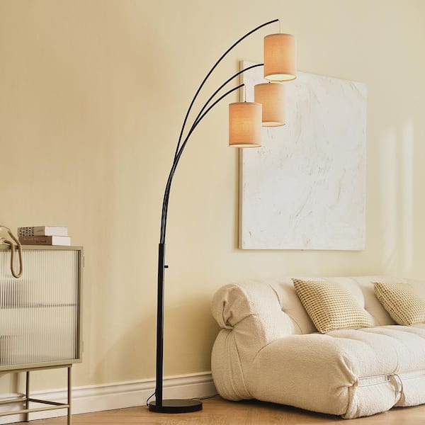 Brass Floor Lamps: Arc, Modern and Industrial Living Room Lamps