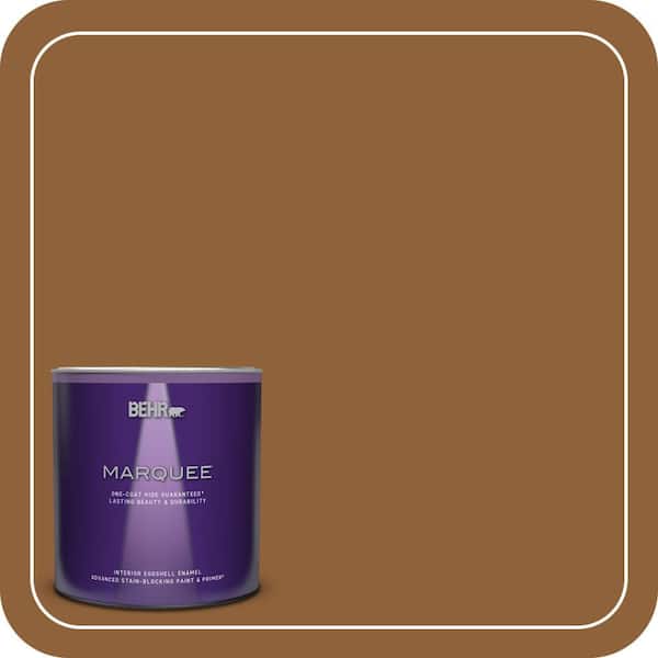 BEHR MARQUEE 1 qt. #S250-7 Moroccan Spice Eggshell Enamel Interior Paint & Primer