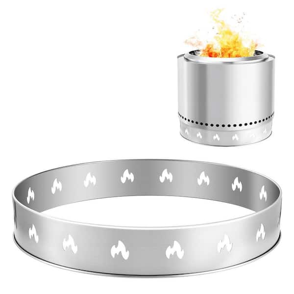 Fire Pit Stand for Solo Stove Bonfire, 27 In. Smokeless Fire Pit Ring, Stainless Steel Fireplace Stove Support Frame