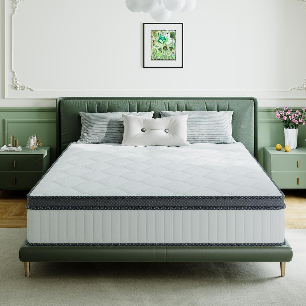 Hybrid Series Twin Medium Gel Memory Foam 8 in. Bed-in-a-Box Mattress ...