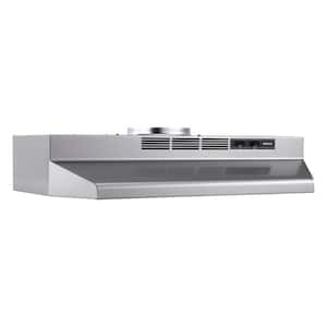 F40000 Series 30 in. Convertible Under Cabinet Range Hood, Stainless Finish with Print Guard, 230 Max Blower CFM