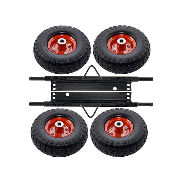 All-Terrain Solid Never Flat Tires Wheel Kit Replacement for EU3000is Generator with Industrial-Strength Steel Axles