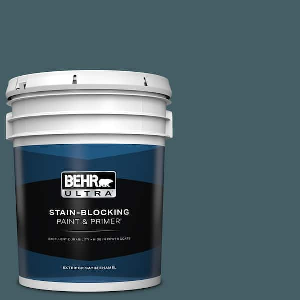 BEHR ULTRA 5 gal. #PPU13-19 Observatory Satin Enamel Exterior Paint & Primer