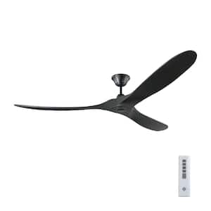 Maverick Max 70 in. Modern Indoor/Outdoor Matte Black Ceiling Fan with Matte Black Blades and 6-Speed Remote Control