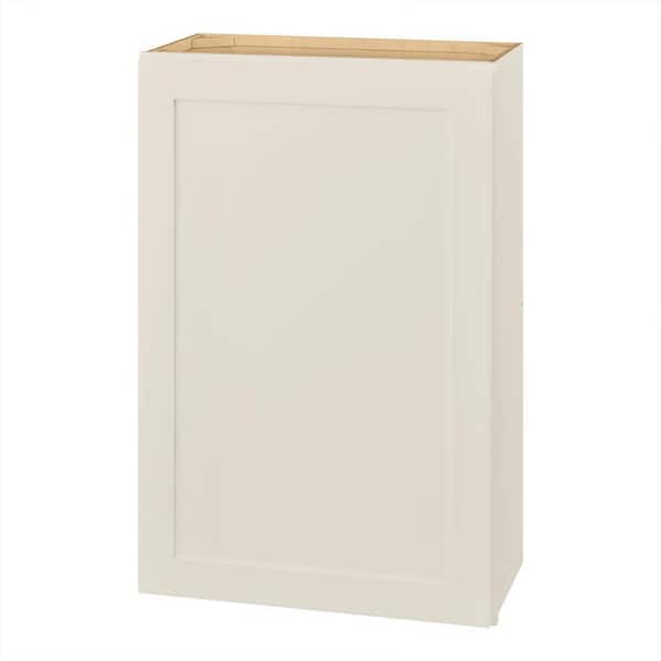 Hampton Bay Avondale 24 in. W x 12 in. D x 36 in. H Ready to Assemble Plywood Shaker Wall Kitchen Cabinet in Antique White