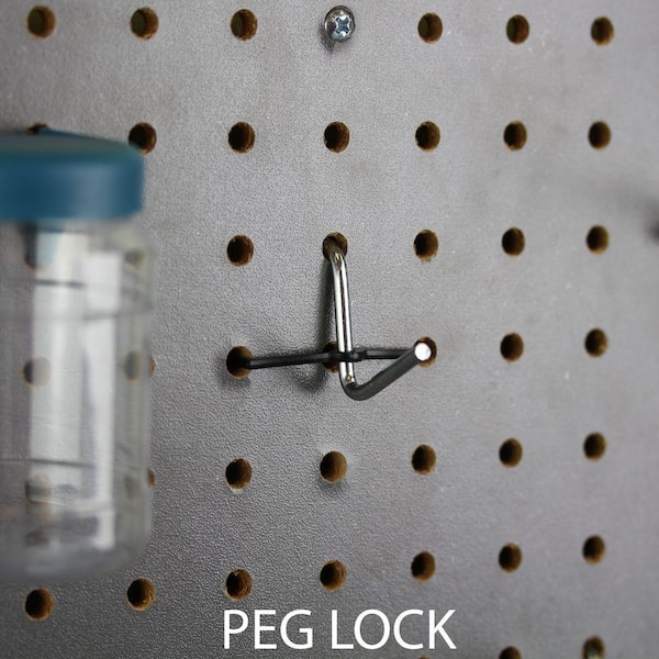 75 PACK) 4 Inch All Metal Peg Hooks 1/8 to 1/4 Pegboard, Slatwall, –