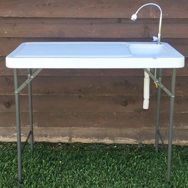 Folding Fish Table with Game Table with Faucet