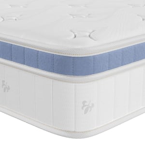 Twin Medium Hybrid Memory Foam, Individual Pocket Spring 10 in. Bed-in-a-Box Mattress