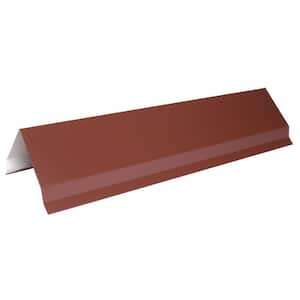 Shelterguard AC1 4.375 in. x 10.5 ft. 6 in. Steel Corner Gable Flashing in Cocoa Brown