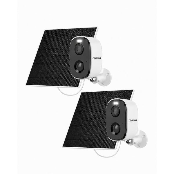 AI 2.5K Solar GO 24/7 Recording(AOV)Wireless Battery Operated Camera, AI Detection, Color Night Vision, Solar Panel, 2Pk