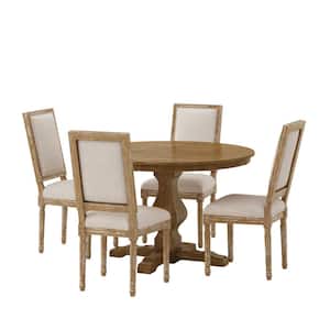 Ardyce 5-Piece natural and Beige Dining Set