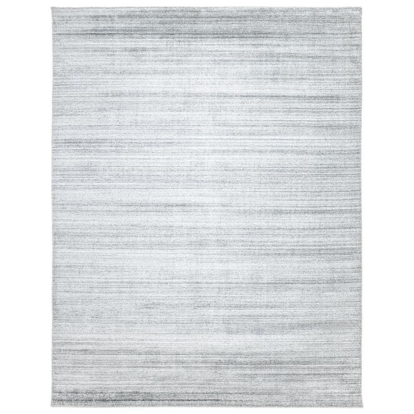 Harbor Contemporary Solid Heather 9 ft. x 12 ft. Hand-Knotted Area Rug