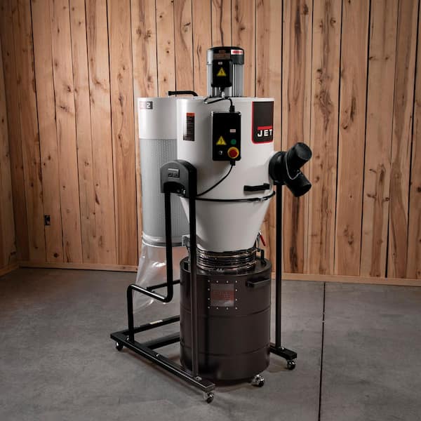 Jet JCDC-2 2HP 230-Volt Cyclone Dust Collector 717520 - The Home Depot