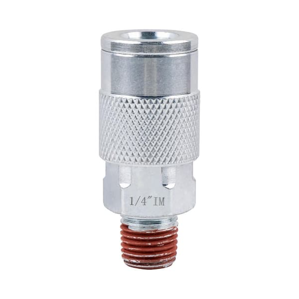 Husky 1/4 in. x 1/4 in. NPT Male Industrial Steel Coupler