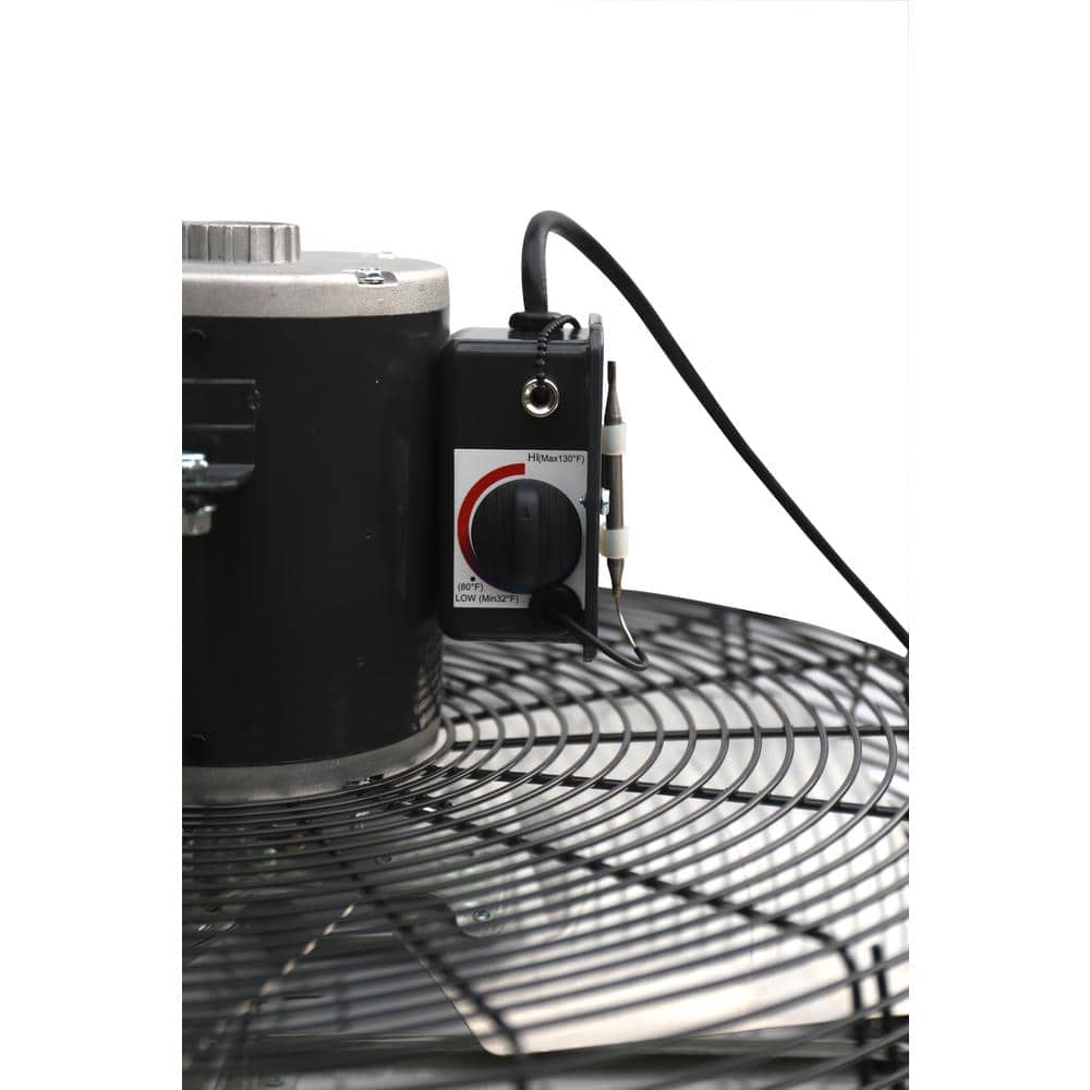 iLiving 20 Inch Wall-Mounted Shutter Exhaust Fan with Thermostat