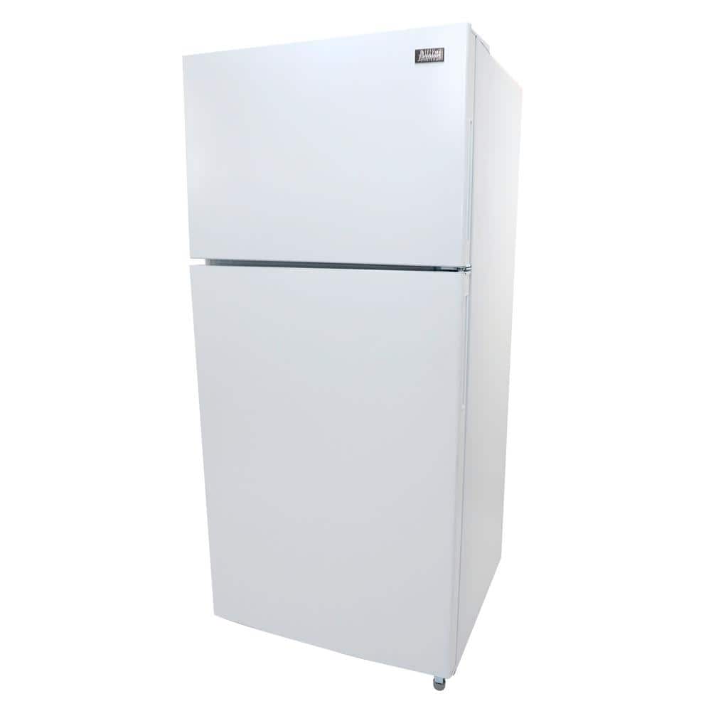 White 18.0 Cu. Ft. Frost-Free Top Freezer Refrigerator with Ice Maker