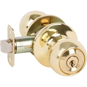Fairfield Classic Style Polished Brass Round Shape Entry Door Knob