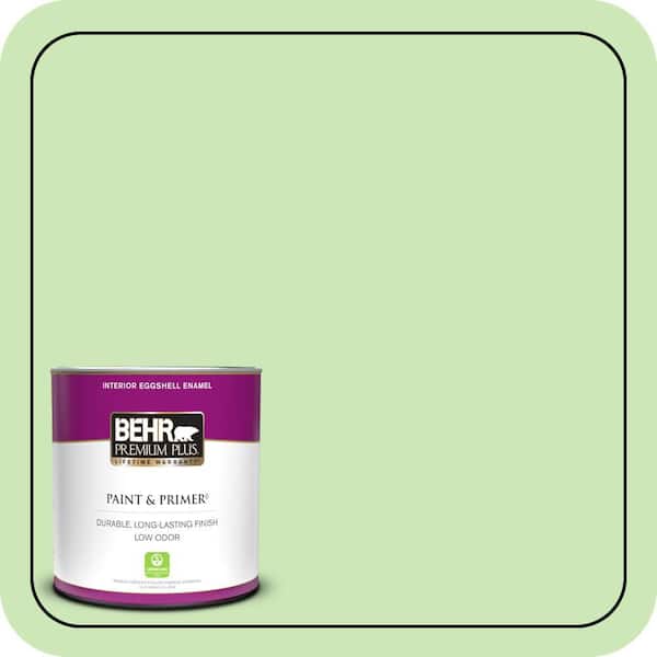 BEHR PREMIUM PLUS 1 qt. #430A-3 Fairway Mist Eggshell Enamel Low Odor Interior Paint & Primer