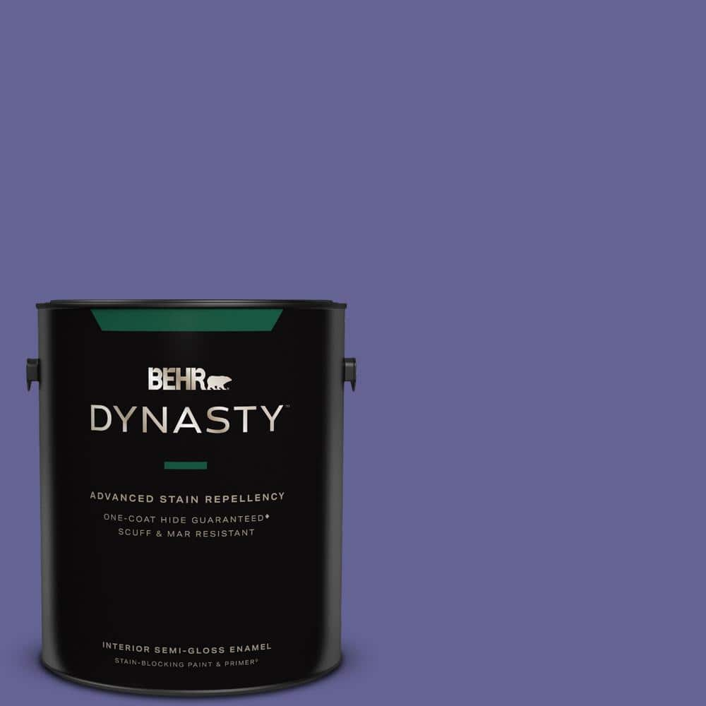 BEHR DYNASTY 1 Gal T15 13 Prime Purple Semi Gloss Enamel Interior   Prime Purple Behr Dynasty Paint Colors 365301 64 1000 