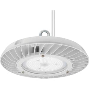 Contractor Select JEBL 1.31 ft. 400-Watt Equivalent Integrated LED Dimmable White High Bay Light Fixture, 5000K