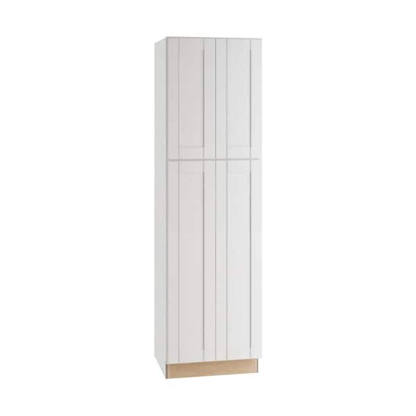 Washington Vesper White Plywood Shaker Assembled Bath Vanity Cabinet Soft Close 24 in W x 21 in D x 84 in H