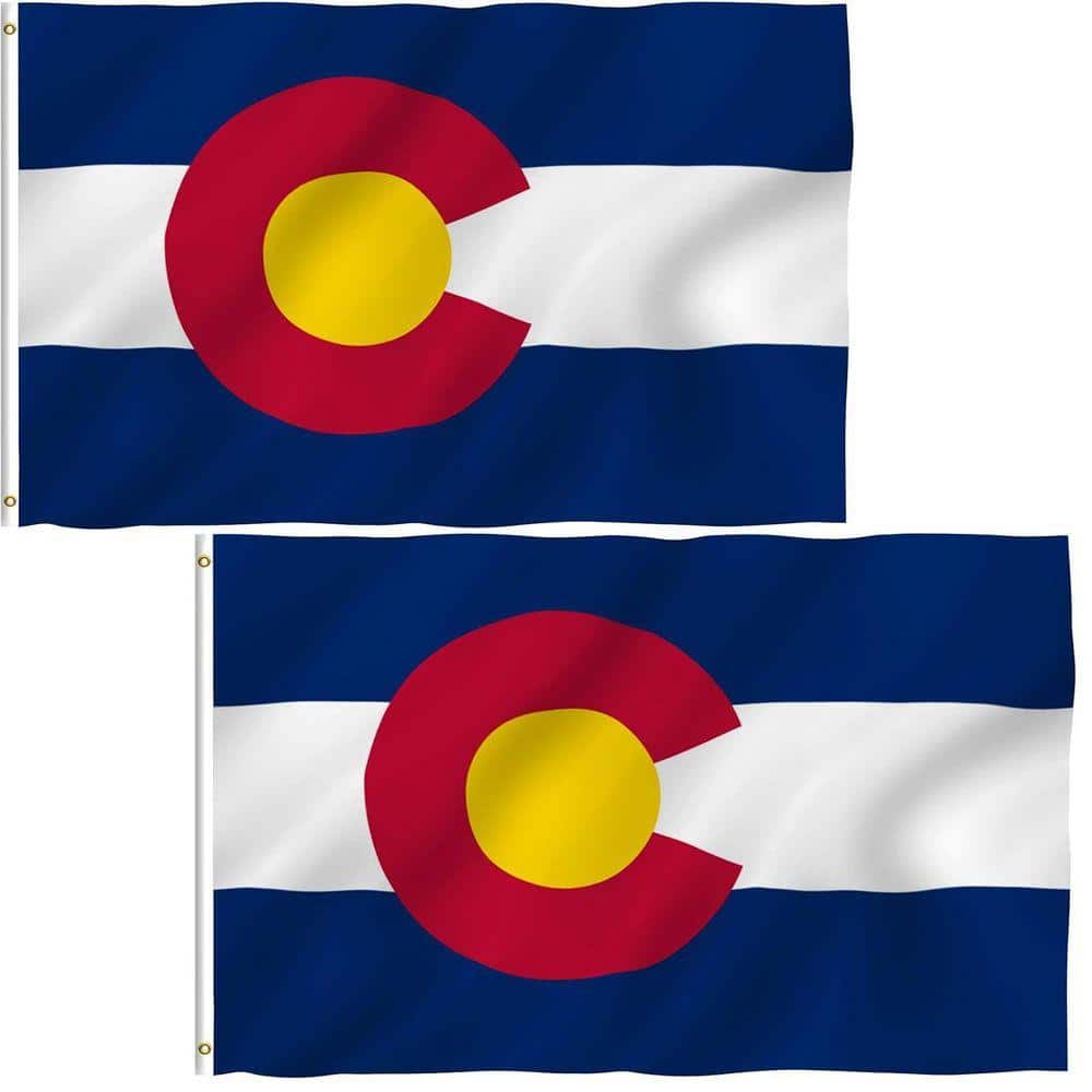 ANLEY Fly Breeze 3 ft. x 5 ft. Colorado State Polyester Flag-Colorado ...