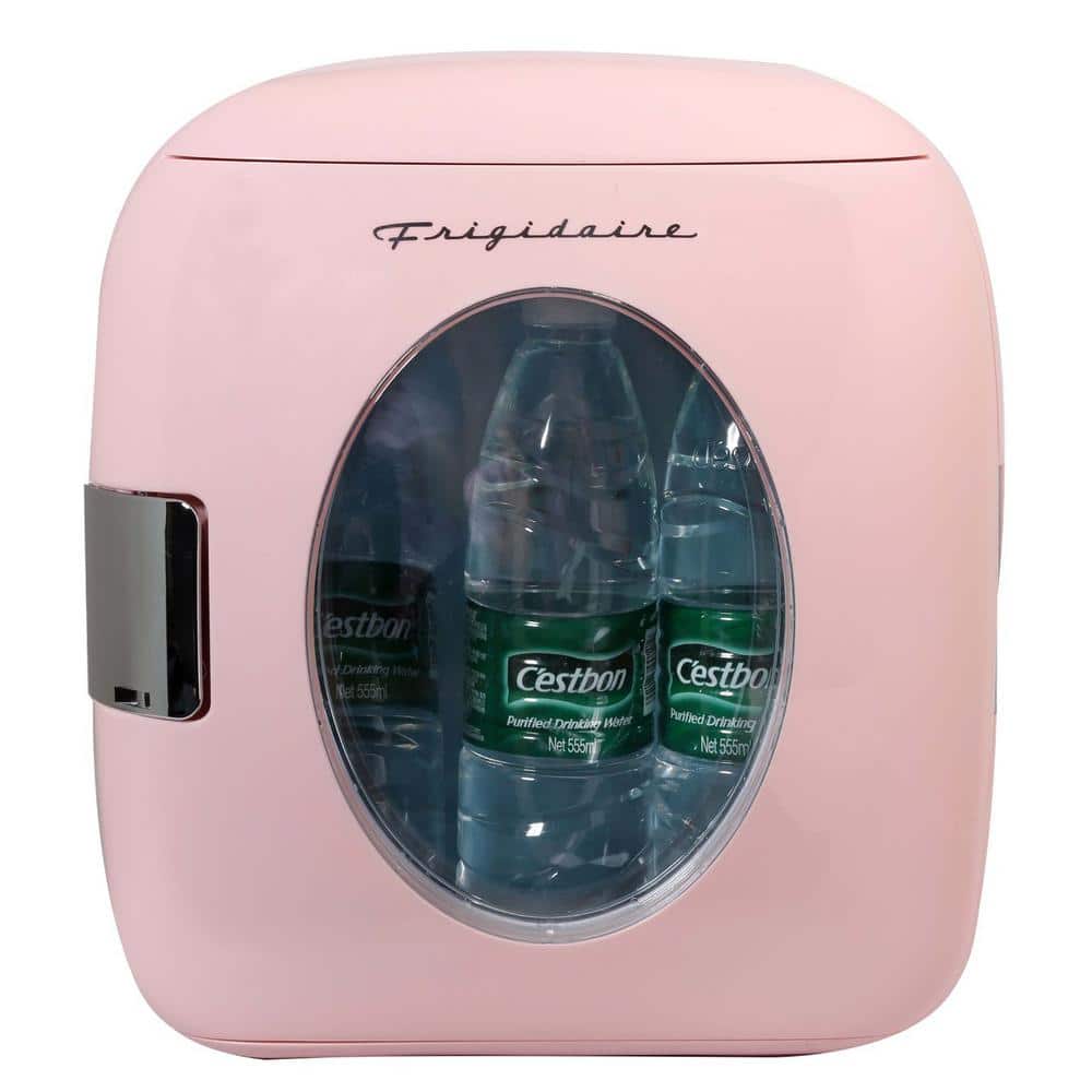 Frigidaire 12-Can 0.5 cu. ft. Retro Mini Beverage Fridge in Pink ...