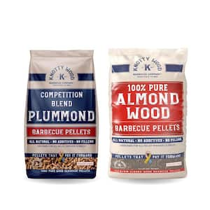 20 lbs. 100% Plummond and Almond Competition Blend Wood Pellets (2-Pack)