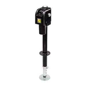 3500 lb. Black Electric Tongue Jack with Light